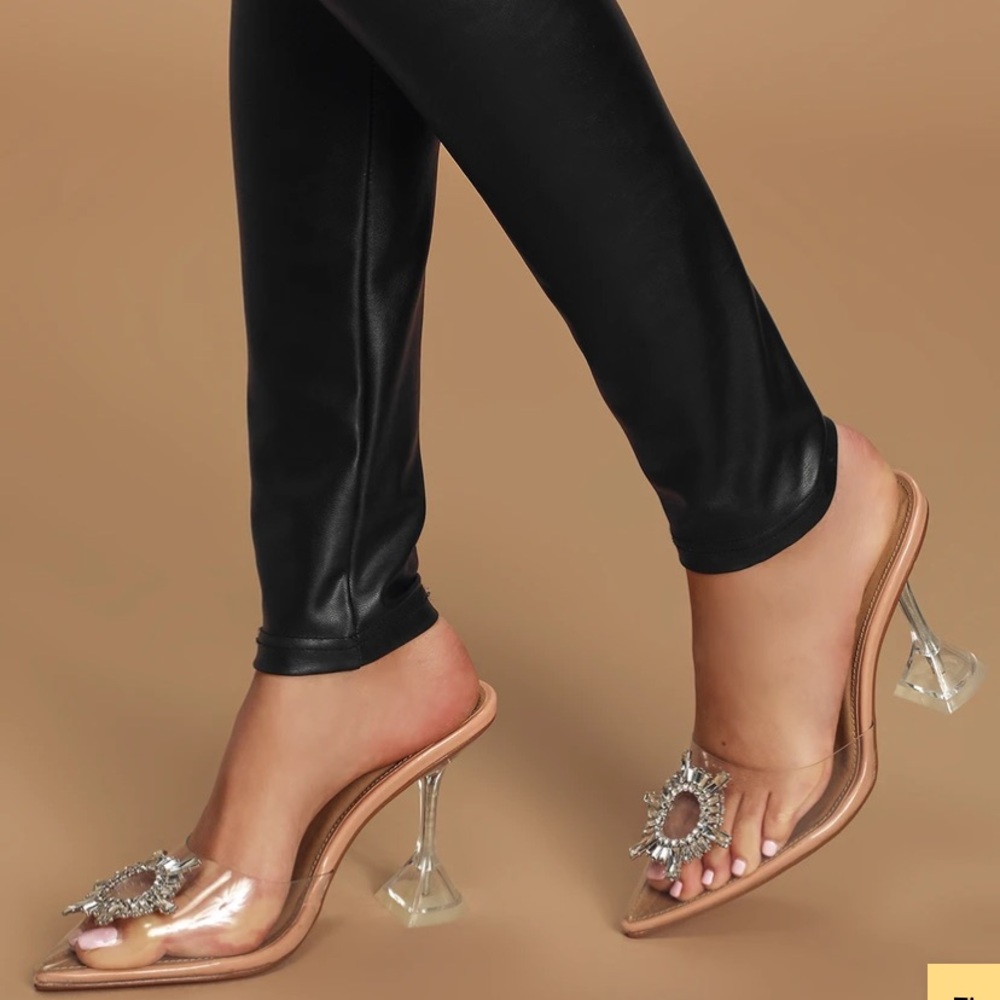 Lulu’s nude pointed toe heels